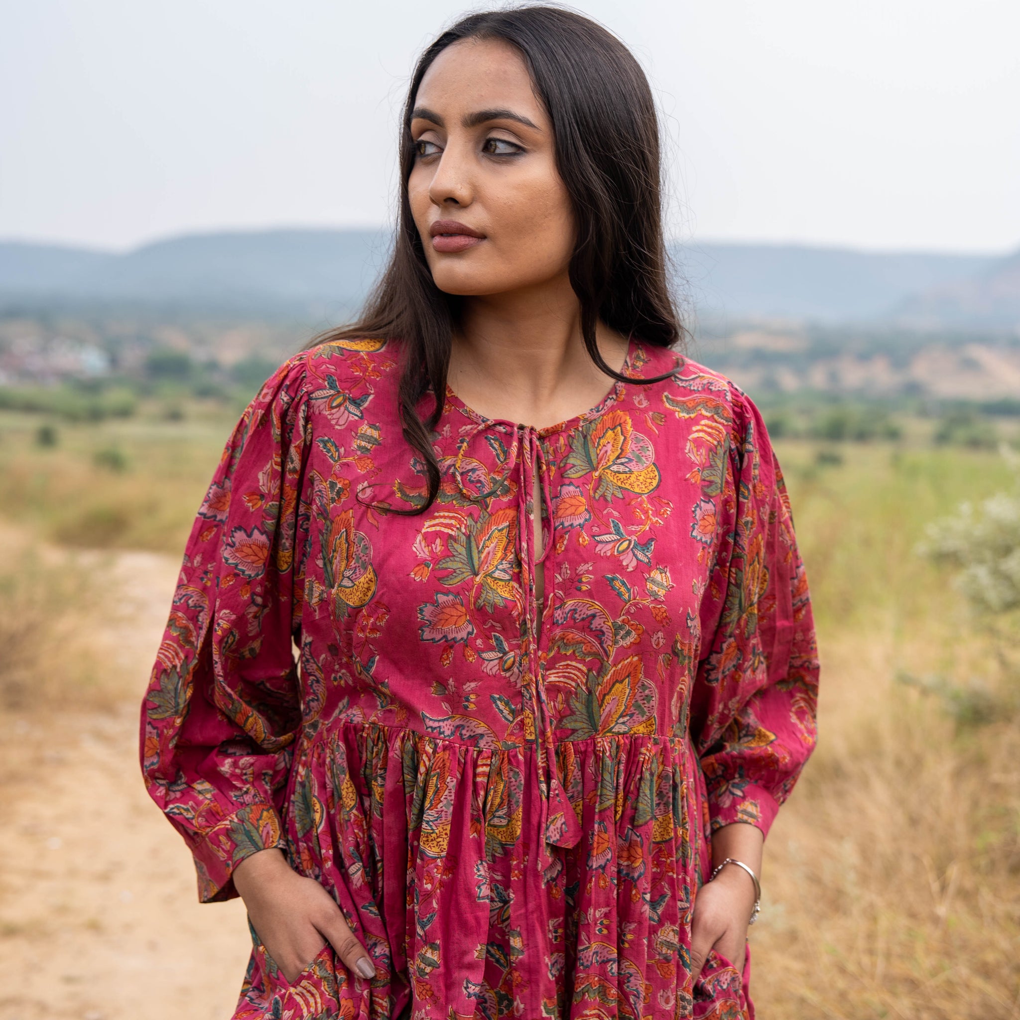 Crimson Bloom Dress