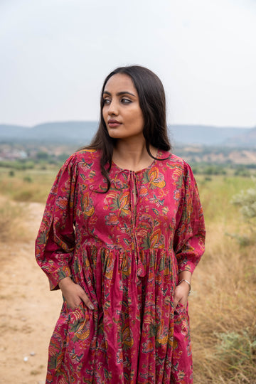 Crimson Bloom Dress